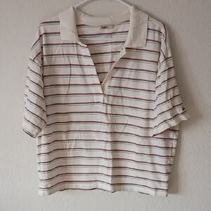 Faherty striped polo shirt